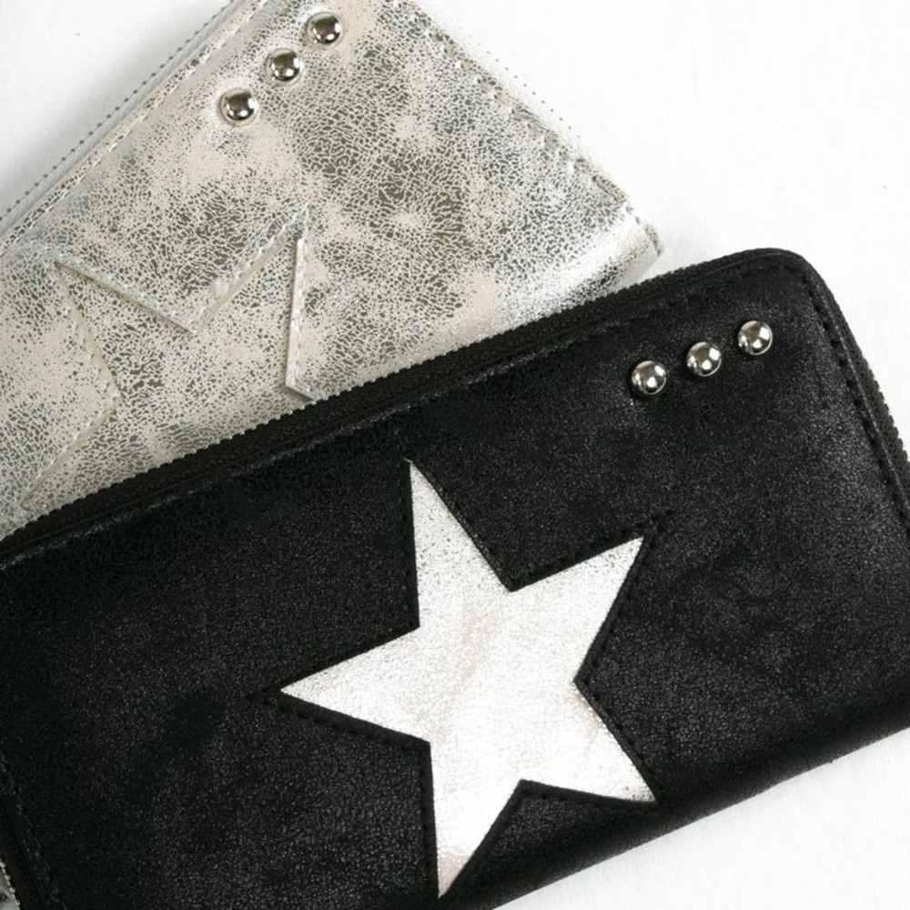 Sia star wallet in black